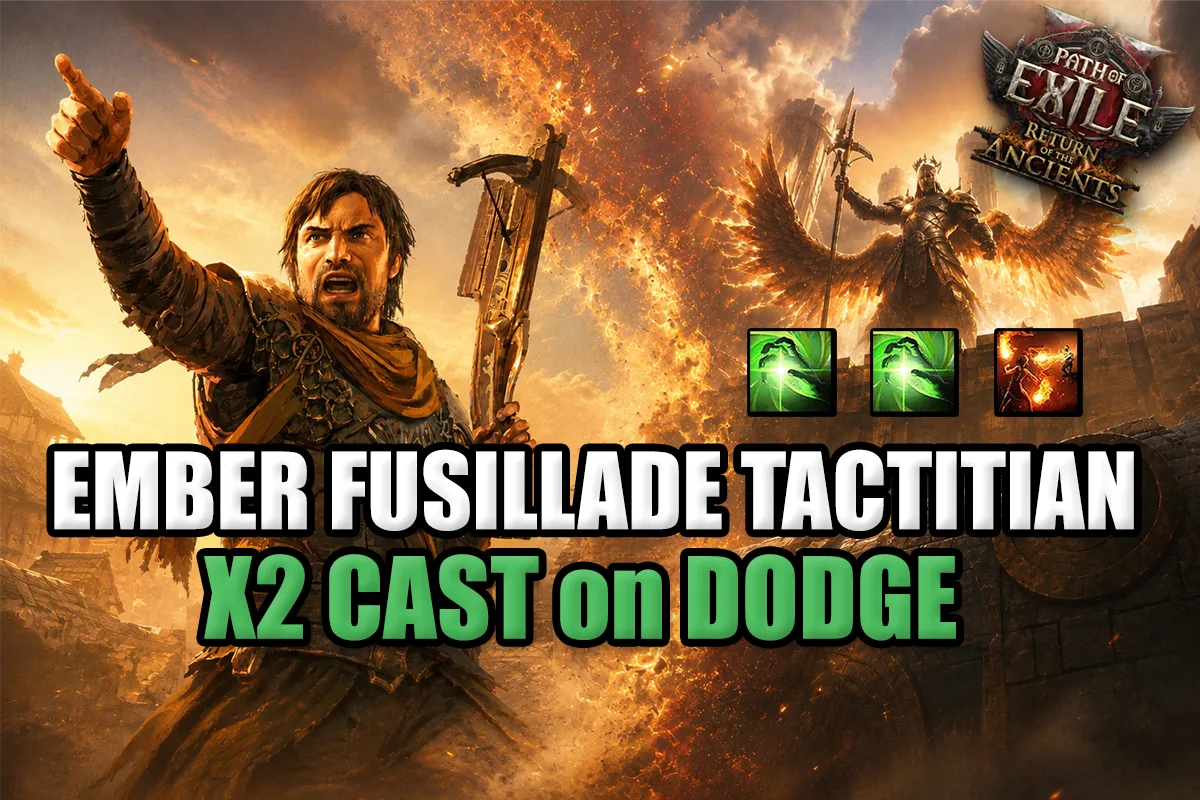 Buy Cast on Dodge Ember fusillade Tactitian Build - POE 2 Softcore