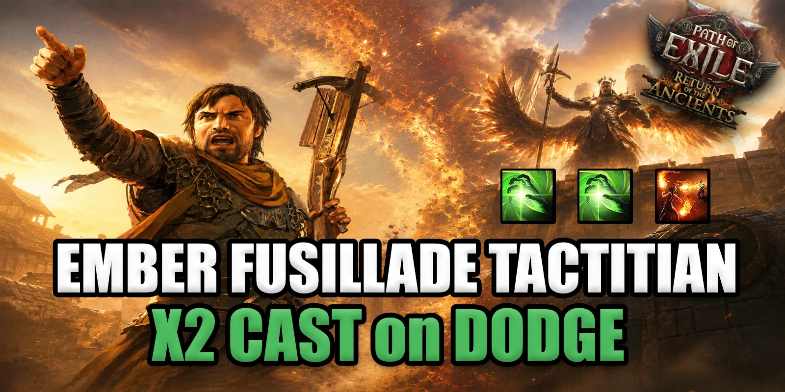 Buy Cast on Dodge Ember fusillade Tactitian Build - POE 2 Softcore 1