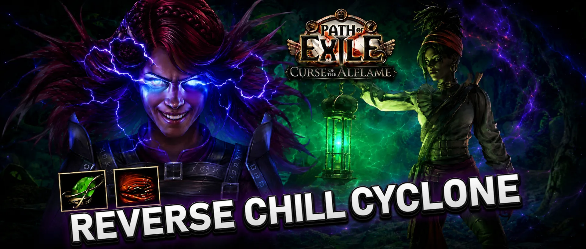 Reverse Chill Cyclone Elementalist Build - Curse of the Allflame Softcore POE 3.29 1