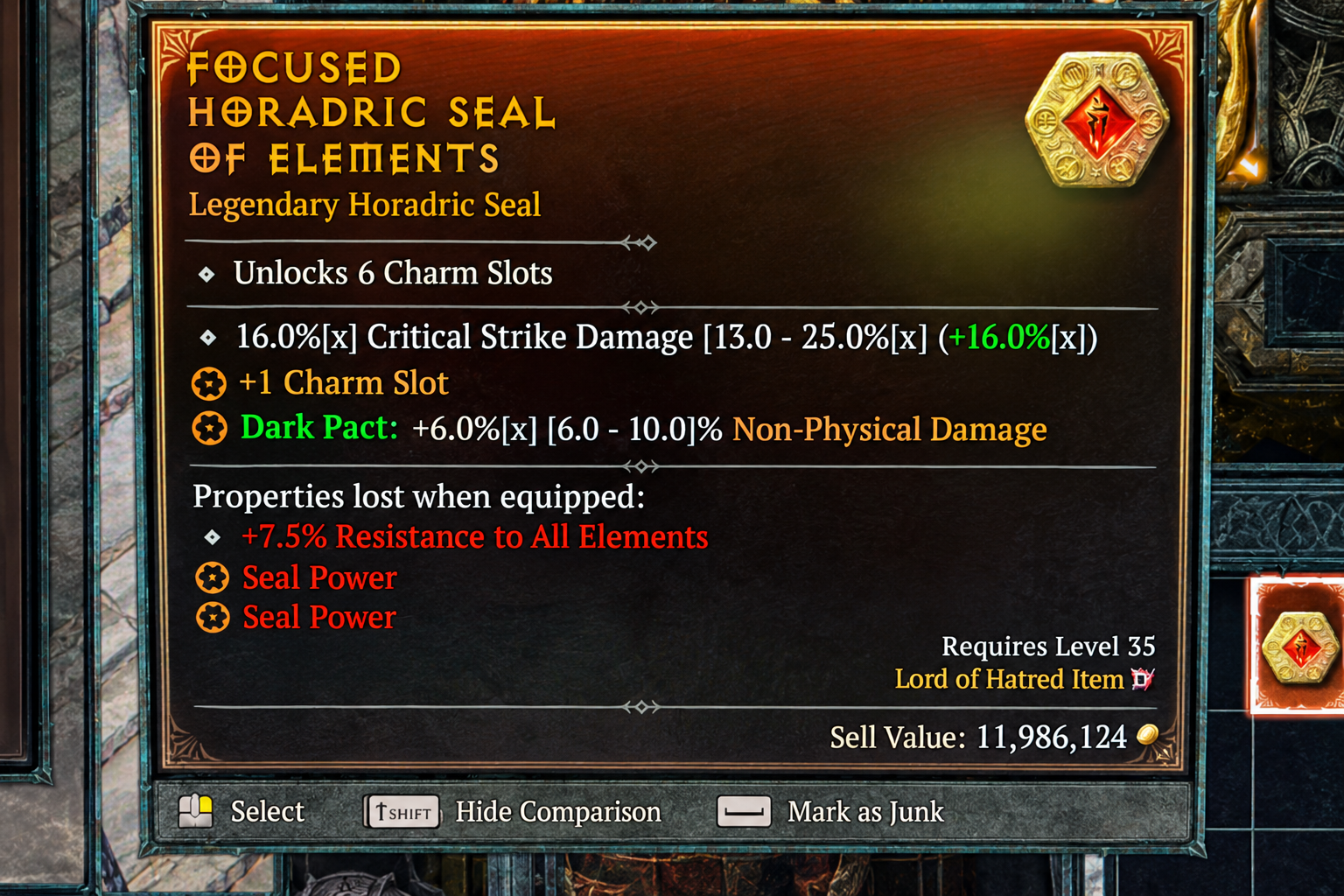 Horadric Seal 6 Slots - Diablo 4 S15 1
