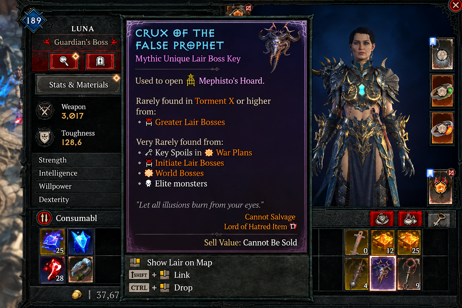 Diablo 4 Season 15 Hell's Legacy - Crux of the False Prophet