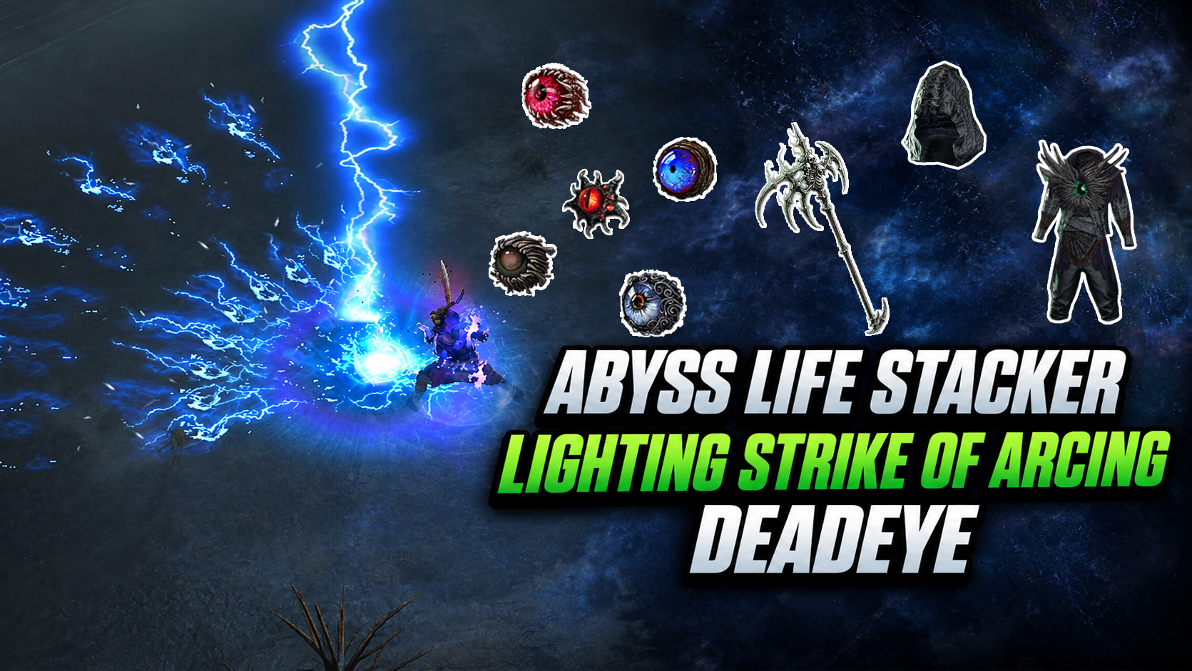 Abyss Jewel Stacking Lighting Strike of Arcing Deadeye Build