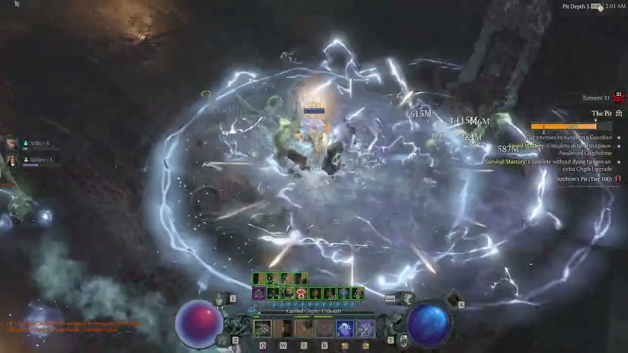 Shock Blizzard Sorcerer 900 IP packs torment 10 - Diablo 4